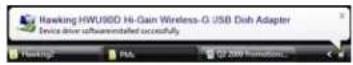 Hawking Technologies HWU9DD - Connecting to a Wireless Network (Windows Vista) - 2