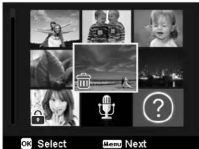 OK Select Menu Next