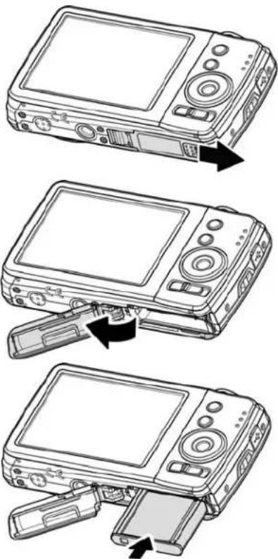 PHILIPS DSC112BL - Inserting the Battery - 1