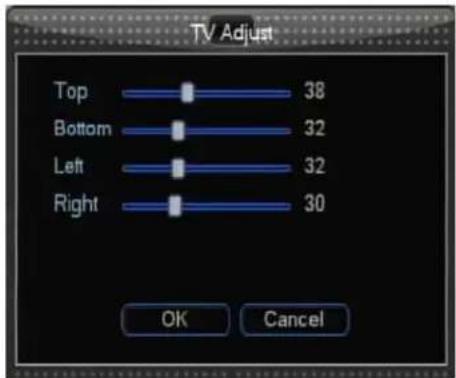 TV Adjust Top 38 Bottom 32 Left 32 Right 30 OK Cancel