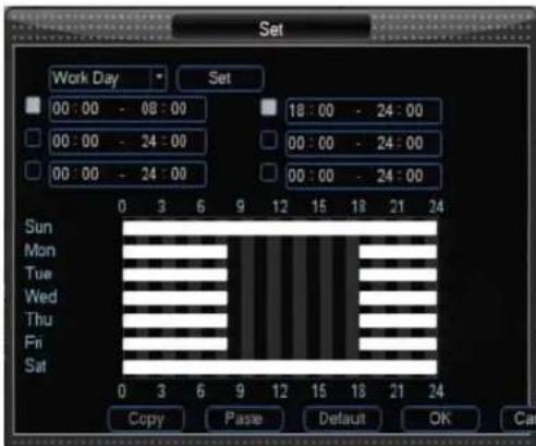 Set Work Day Set 00:00 - 08:00 18:00 - 24:00 00:00 - 24:00 00:00 - 24:00 00:00 - 24:00 Sun Mon Tue Wed Thu Fri Sat Copy Paste Default OK Cat