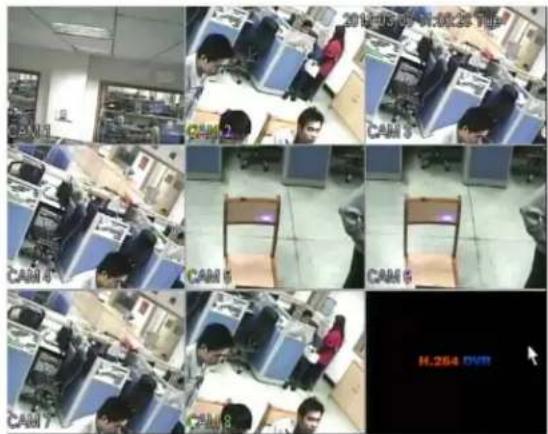 CAM 1 CAM 2 CAM 3 CAM 4 CAM 5 CAM 6 CAM 7 CAM 8 H.264 DVR