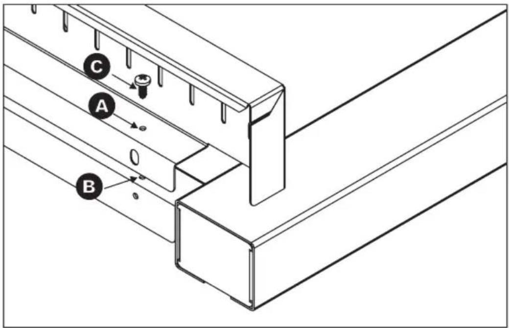 SMEG A1WH-6 - Mounting the rear top upstand - 1