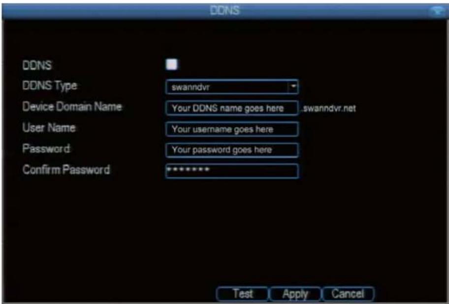 SWANN SWDVK-830008 - Network: Advanced: DDNS - 1