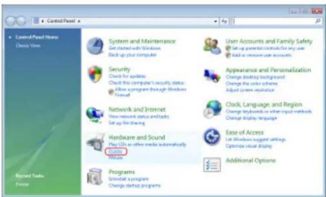 Control Panel Items Close View System and Maintenance Get started with Windows Back up your computer Security Check for updates Check this computer's security status Allow a program through Windows Formall Network and Internet View network status and links Set up for sharing Hardware and Sound Play OIs or other media automatically Custom Name User Accounts and Family Safety Set up power to controls for any user Add or remove user accounts Appearance and Personalization Change Display background Change the color scheme Adjust current visualization Clock, Language, and Region Change keywords or other input methods Change display language Ease of Access Let Windows suggest settings Optimize visual display Additional Options Refresh Tasks Finish