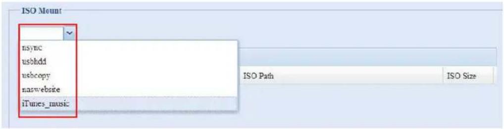 ISO Mount nsync usbhdd usbcopy naswebsite iTunes_music ISO Path ISO Size