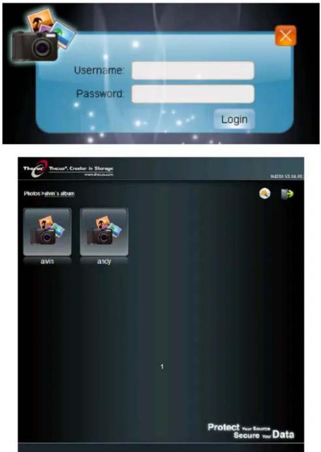 Username: Password: Login Therus® Thecus® Creator in Storage www.thecus.com M4203 V3.64.60 Photos >avin's album avin andy 1 Protect Your Source Secure Your Data
