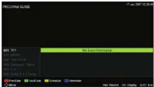 NEVIR NVR-7507-19HD-B - EPG Menu - 1