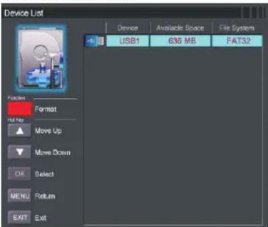 NEVIR NVR-7507-19HD-B - PVR Settings - 3