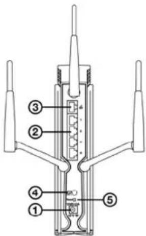 Technical diagram of a mechanical device with numbered components for identification