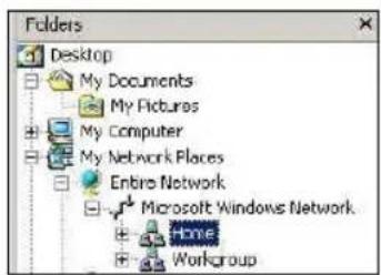 Folders Desktop My Documents My Pictures My Computer My Network Places Enbro Network Microsoft Windows Network Home Workgroup