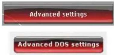 Advanced settings Advanced DOS settings
