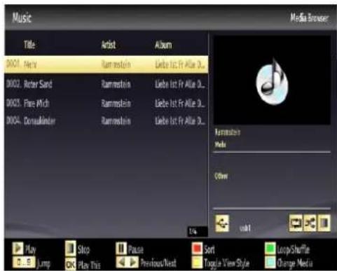 Music Title Artist Album Media Browser 0001. Fatty Rummstein Liebe 1st Fr Allie 3... 0002. Roter Sand Rummstein Liebe 1st Fr Allie 3... 0003. Fire Mich Rummstein Liebe 1st Fr Allie 3... 0004. Consulander Rummstein Liebe 1st Fr Allie 3... Rummstein Media Down Play Stop Pause Sort LoopShuffle Jump OK Play This Previous/Next Tangible View Style Change Media