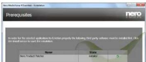 New Media Home - Information Prerequisites nero In order for the installed applications to locate properly the following third party software must be installed that. Does the build function set the situations. Name State New Product Pachter installed