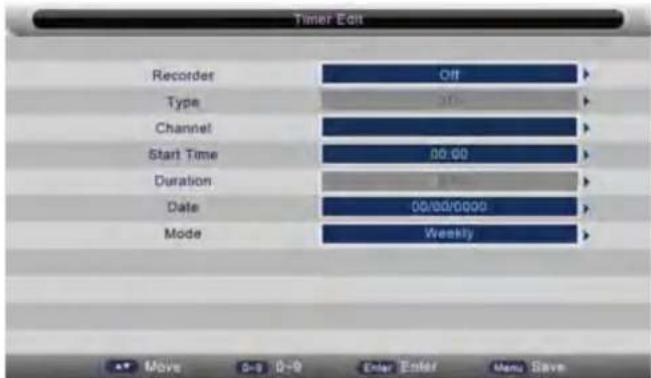 NEVIR NVR-7402-29HD-B - PVR Menu - 2