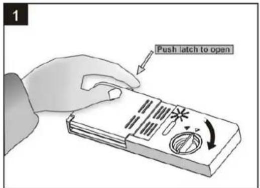 Push latch to open