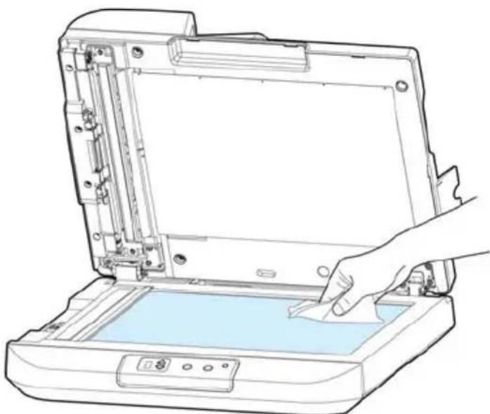Line drawing of a hand inserting a printer into an open device (no text or symbols)