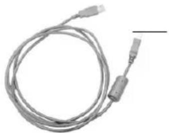 Coiled electrical cable with two connectors and a separate connector (no text or symbols visible)