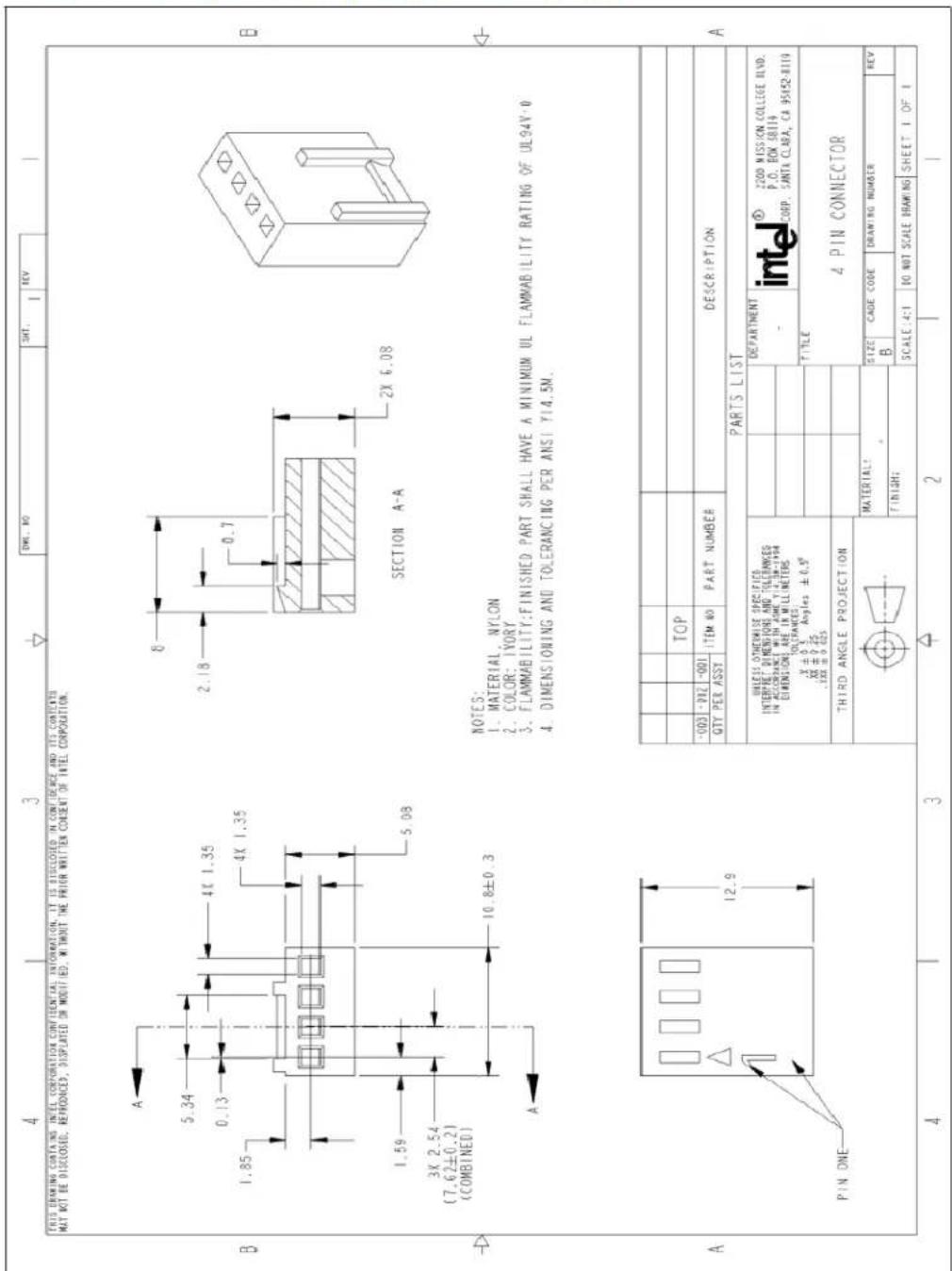 LENOVO X5260 - Boxed Processor Heat Sink Dimensions (CEK) - 6
