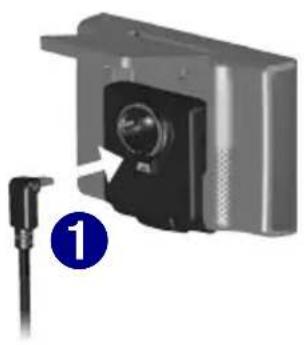 GARMIN nüvi 310T - To mount the nüvi using the suction cup mount: - 1