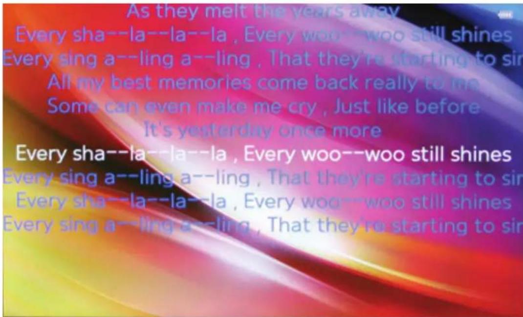 As they melt the years away Every sha--la--la--la, Every woo--woo still shines Every sing a--ling a--ling, That they're starting to sir All my best memories come back really to me Some can even make me cry, Just like before It's yesterday once more Every sha--la--la--la, Every woo--woo still shines Every sing a--ling a--ling, That they're starting to sir Every sha--la--la--la, Every woo--woo still shines Every sing a--ling a--ling, That they're starting to sir