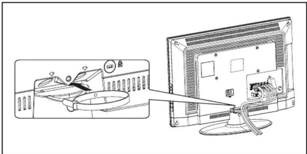Hanns.G SJ42DMBE - Using the Cable Organizer - 1
