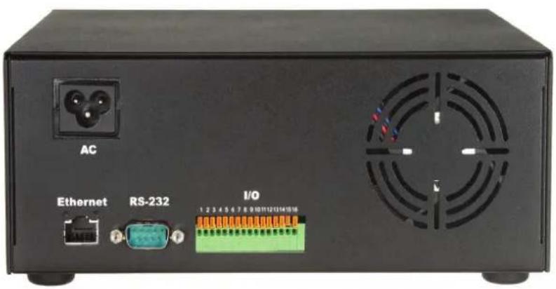 AC Ethernet RS-232 I/O 1 2 3 4 5 6 7 8 9 10 11 12 13 14 15 16