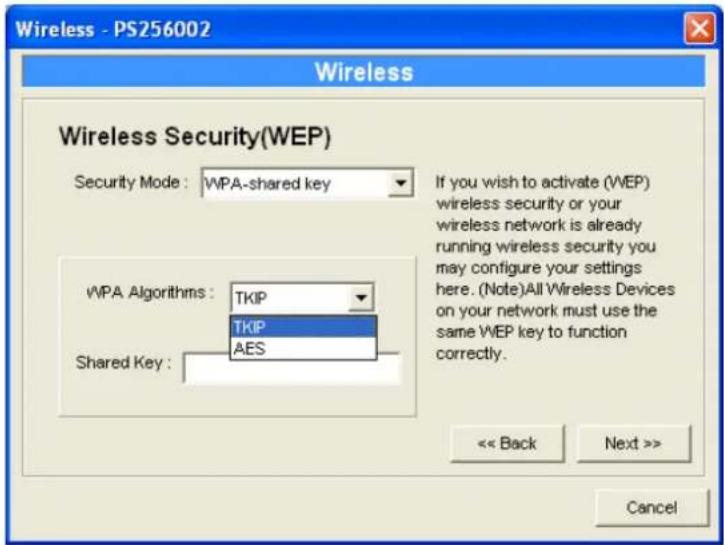 Intellinet 501507 - WPA-shared key Security Mode: - 1
