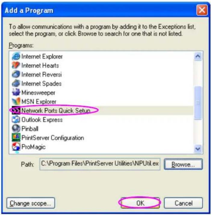 Intellinet 501507 - Step7. A new program “Network Ports Quick Setup” is displayed in the list, click “Ok”. - 1