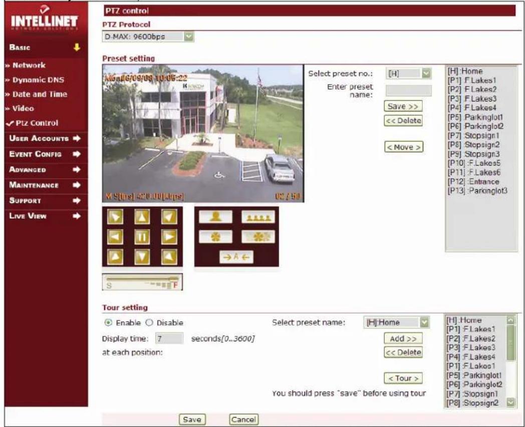 Intellinet 550260 - PTZ Control - 1