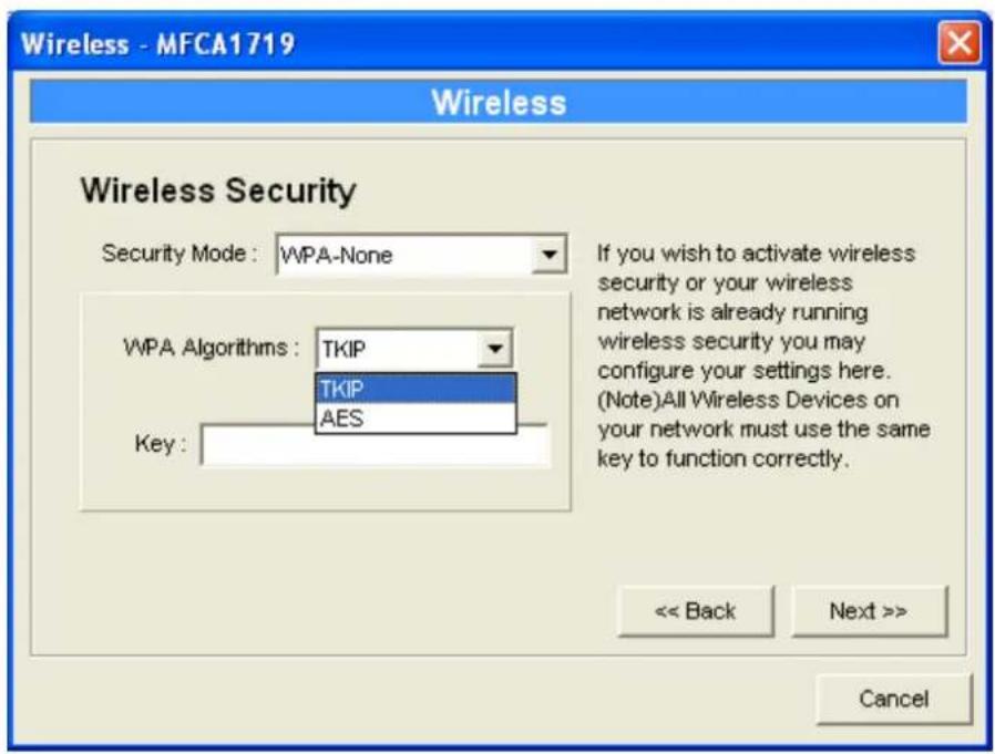 Intellinet 509015 - WPA-shared key or WPA-None Security Mode: - 2