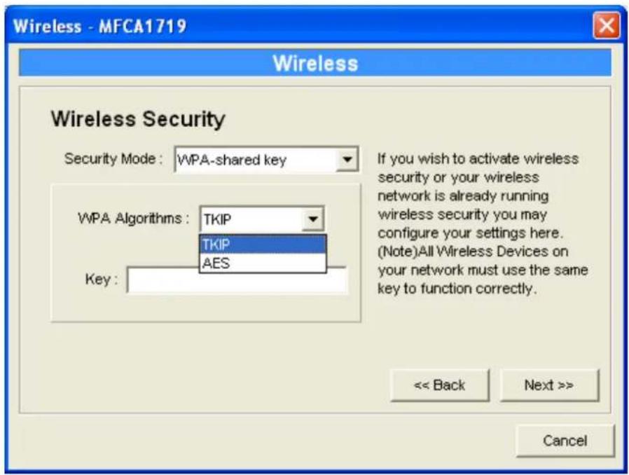 Intellinet 509015 - WPA-shared key or WPA-None Security Mode: - 1