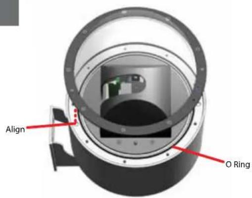 Moog Videolarm DDW10CR2 - To attach dome inserts most align properly with housing - 1