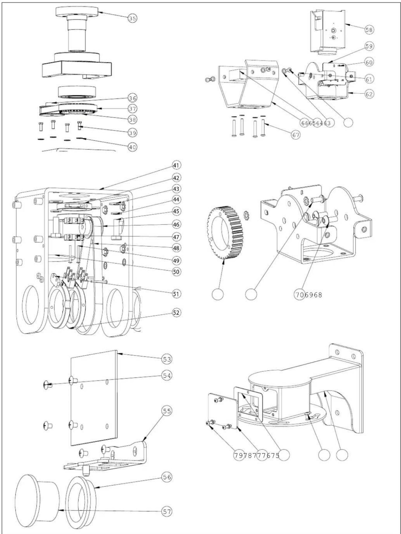 Moog Videolarm DDW10CR2 - Replacement Parts List - 3