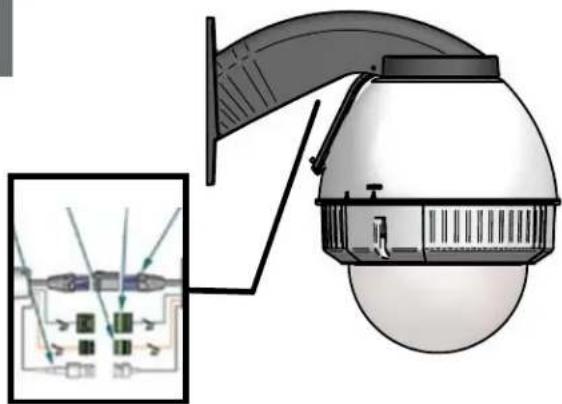 Moog Videolarm FDP7T12S-3 - Open access door to access power and control connectors. - 1