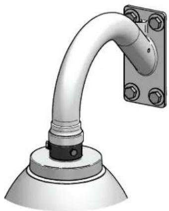 Moog Videolarm FDP7T12S-3 - Undo the lanyard, pull housing up and twist secure with the locking bolt and washers. - 1