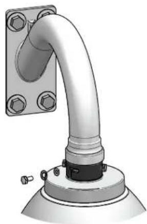 Moog Videolarm FDP7T12S-3 - Make the appropriate wiring connections from the dome to the gooseneck. - 1