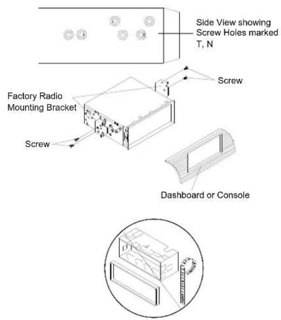 BOSS BV7338B - DIN REAR-MOUNT (Method B) - 1