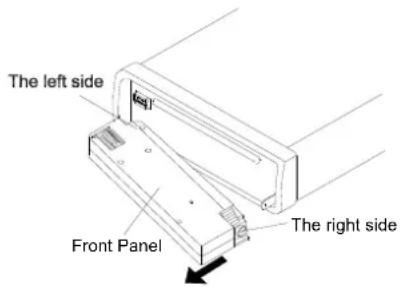 BOSS BV7338B - To Detach the Front Panel - 2