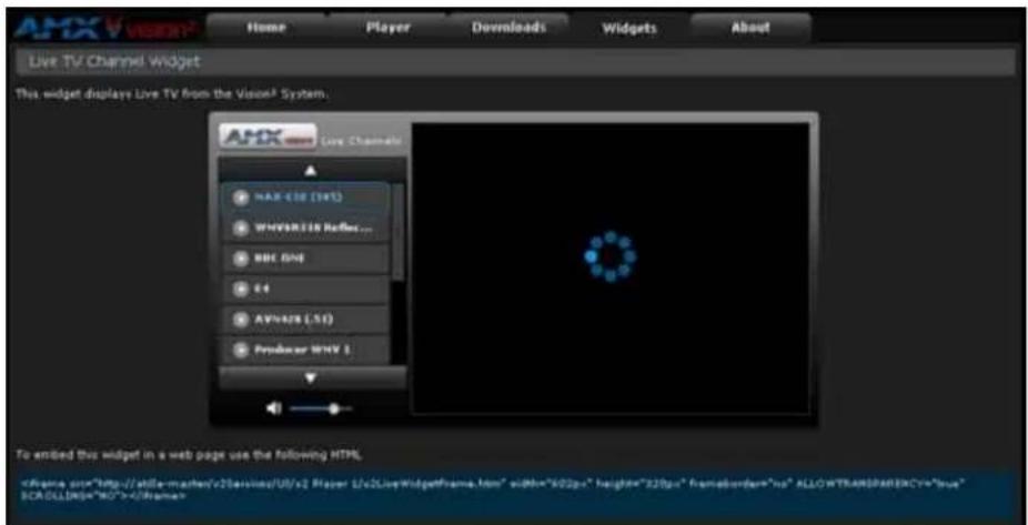 AMX Vision² Master 36TB - Testing the Player in a Web Page - 2