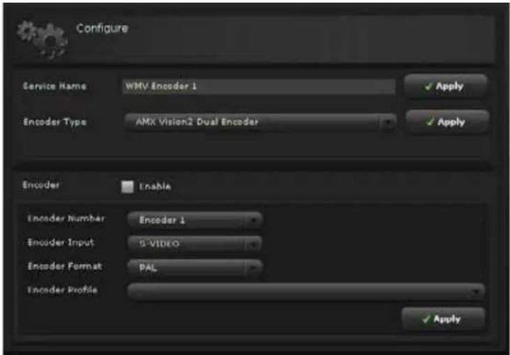 AMX Vision² Master 36TB - Configuring the AMX Vision ^2 Dual Encoder - 1