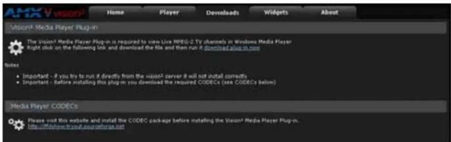AMX Vision² Master 36TB - Testing the Player in a Web Page - 1