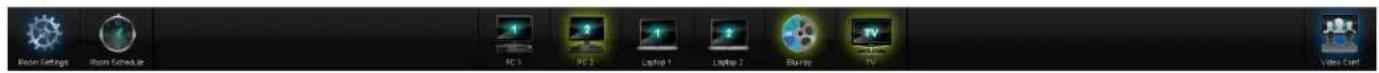 AMX MXD-1901-PAN-P - Areas of the Modero X Panoramic Interface Template - 2