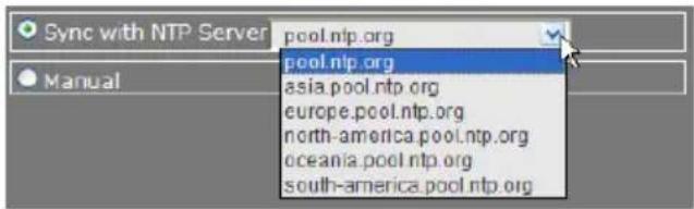 Sync with NTP Server pool.ntp.org pool.ntp.org asia.pool.ntp.org europe.pool.ntp.org north-america.pool.ntp.org oceania.pool.ntp.org south-america.pool.ntp.org