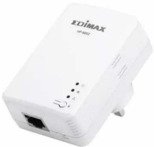 White HP 4002 wireless router device with ports and indicator lights (no readable text beyond branding)