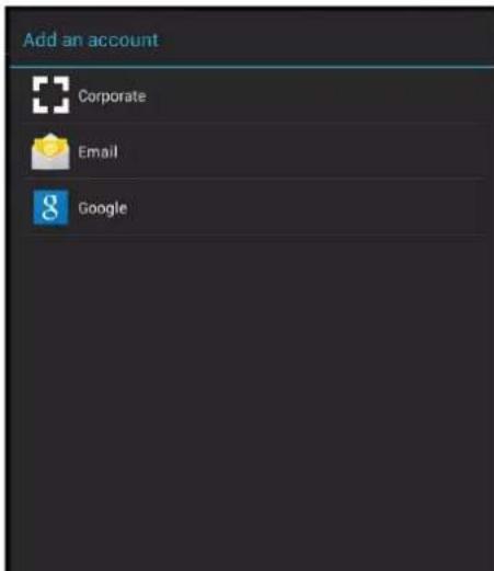Add an account Corporate Email Google