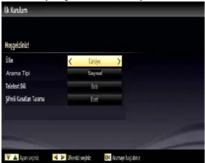 VESTEL 22PF5021P - İlk Kurulum - 2