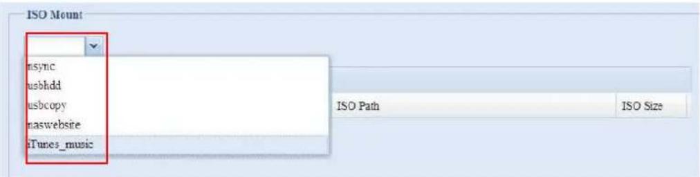 ISO Mount msync usbhdd usbcopy naswebsire iTunes_music ISO Path ISO Size