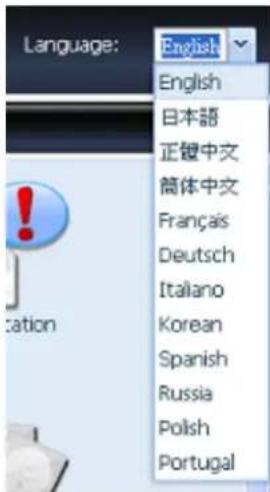 Language: English English 日本語 正鍵中文 簡体中文 Français Deutsch Italiano Korean Spanish Russia Polish Portugal