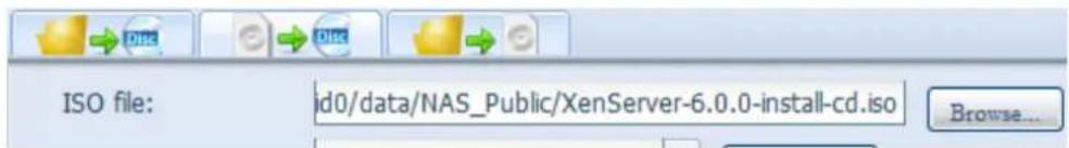 ISO file: id0/data/NAS_Public/XenServer-6.0.0-install-cd.iso Browse...